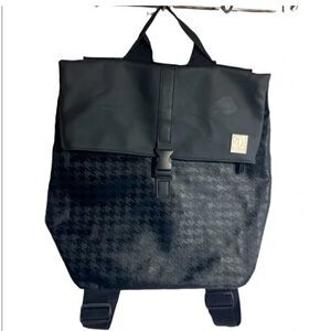 TANGER Large Unisex Back Houndstooth Backpack Laptop Tablet Bag Tote
